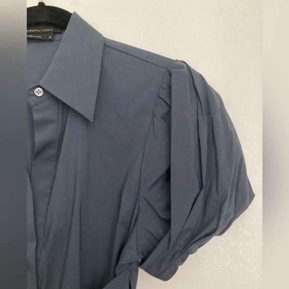 BCBG Graphite Grey Wrap Top in Great Condition - Picture 7 of 8